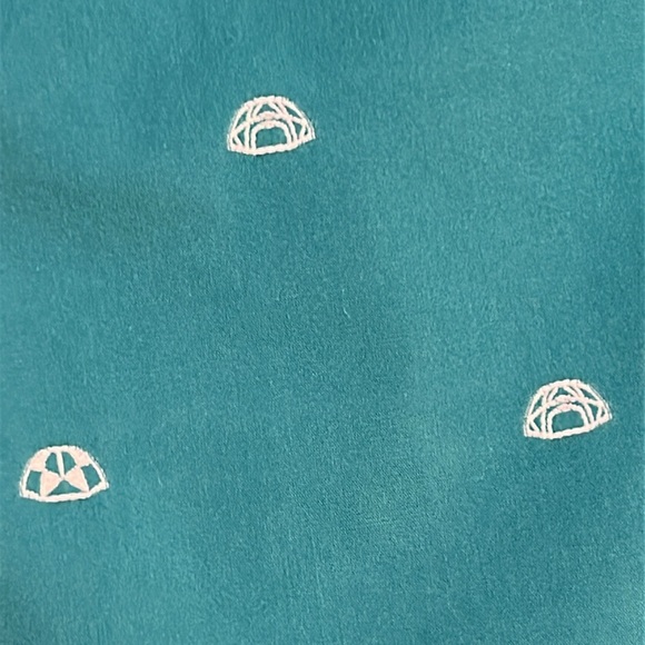 The North Face Baytrail Mens‎ Green Short Sleeve Button Down Shirt Tents sz M - Picture 9 of 13